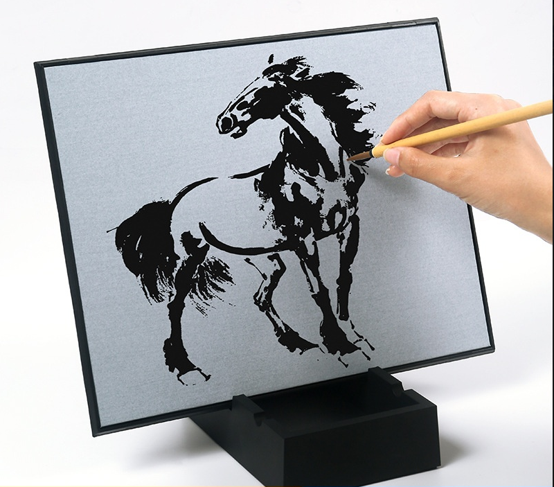 Clear Water Drawing Board, Reusable Water Writing Painting Learning Plastic Writing Board for Kids and Education