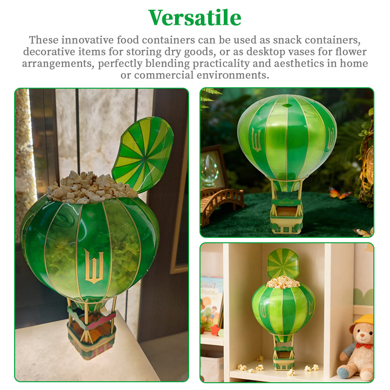 2026 Wicked Hot Air Balloon Popcorn Bucket - Personalized Novelty Ornament, Fun Home Decor Gift for Christmas