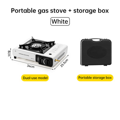 Portable Gas Camping Stove, 2.2kW Outdoor Cooker with Full Kit (Pot Stand & Carry Case)