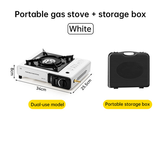 Portable Gas Camping Stove, 2.2kW Outdoor Cooker with Full Kit (Pot Stand & Carry Case)