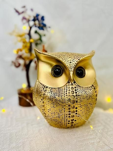 Lucky Owl Figurine Manifested Home Decor