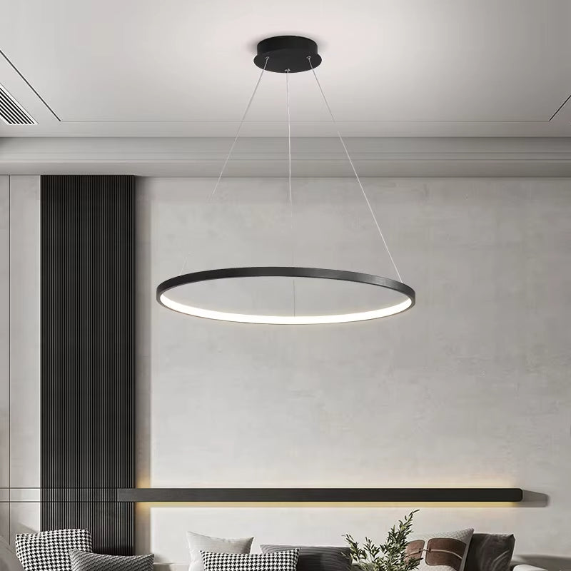LED Chandelier Dimmable Pendant Light for Kitchen Living Room, Surface Mounted Minimalist Home Lighti