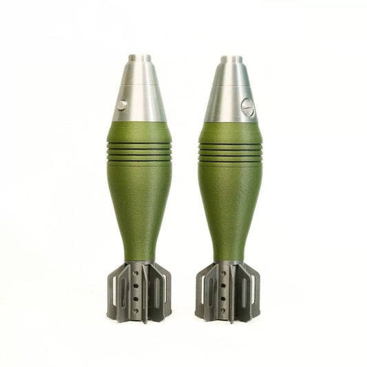60mm Mortar Shell M2 Pen Holder - Realistic 3D Printed Replica for Office Desk, Home Study Assembly, Storage & Decoration Gift